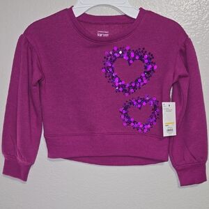 Jumping Beans Magenta Heart Sweatshirt